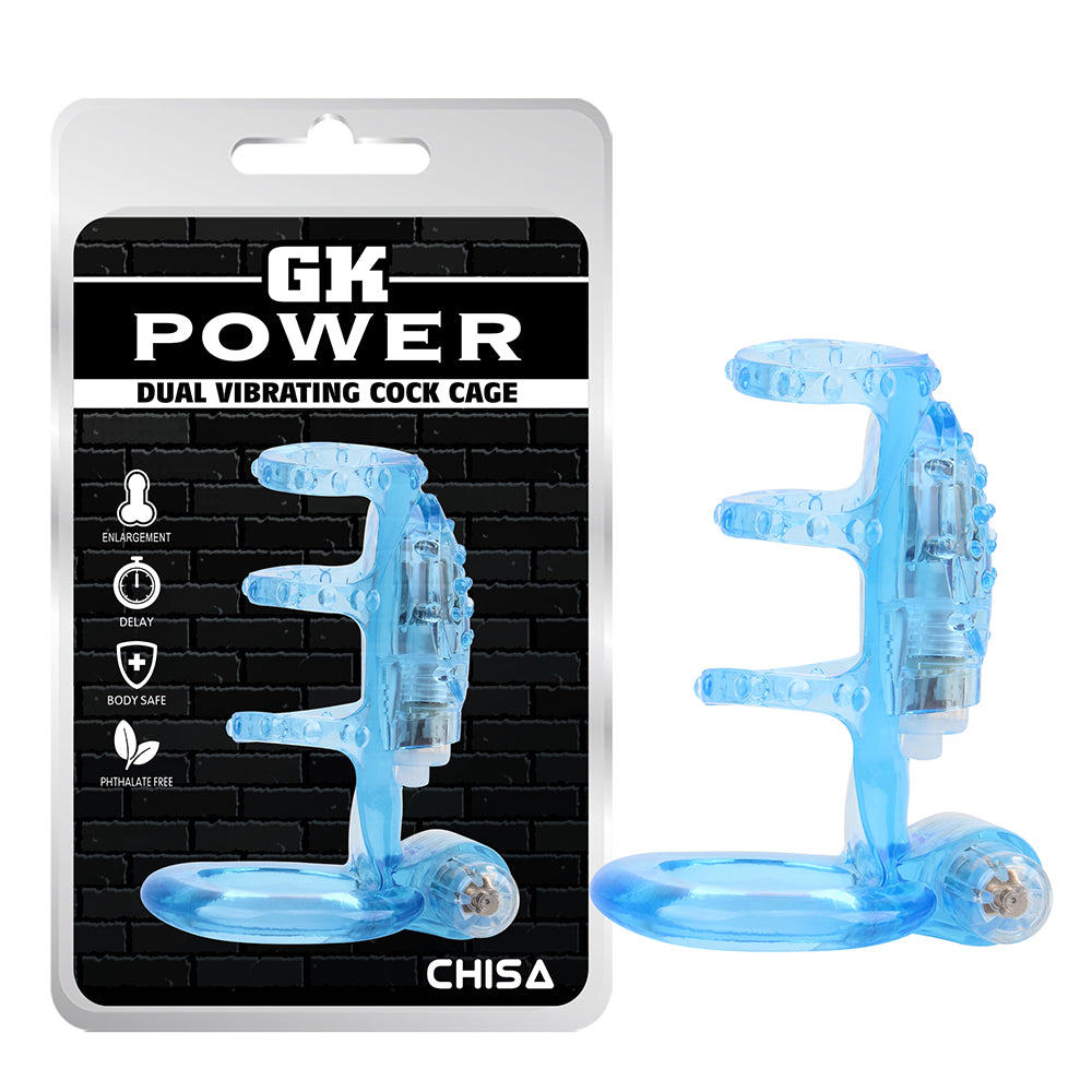 GK POWER DUAL VIBRATING COCK CAGE