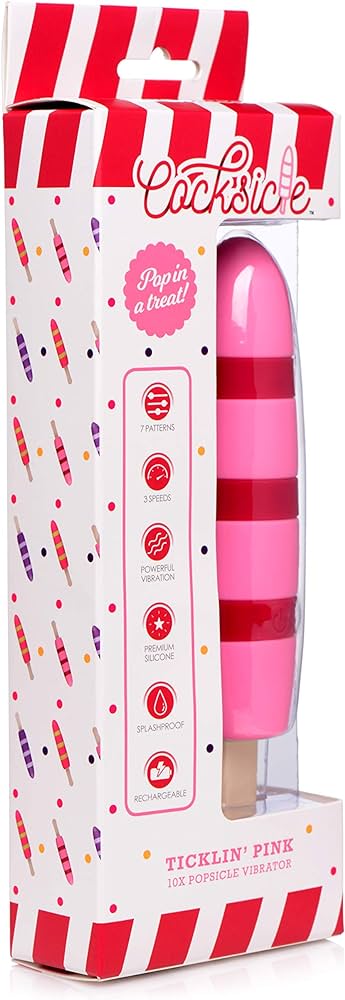 COCKSICE FIZZIN FUSCHIA 10X POPSICLE VIBRATOR