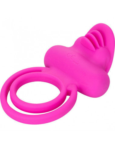 CALEXOTICS SILICONE RECHARGEABLE DUAL CLIT FLICKER