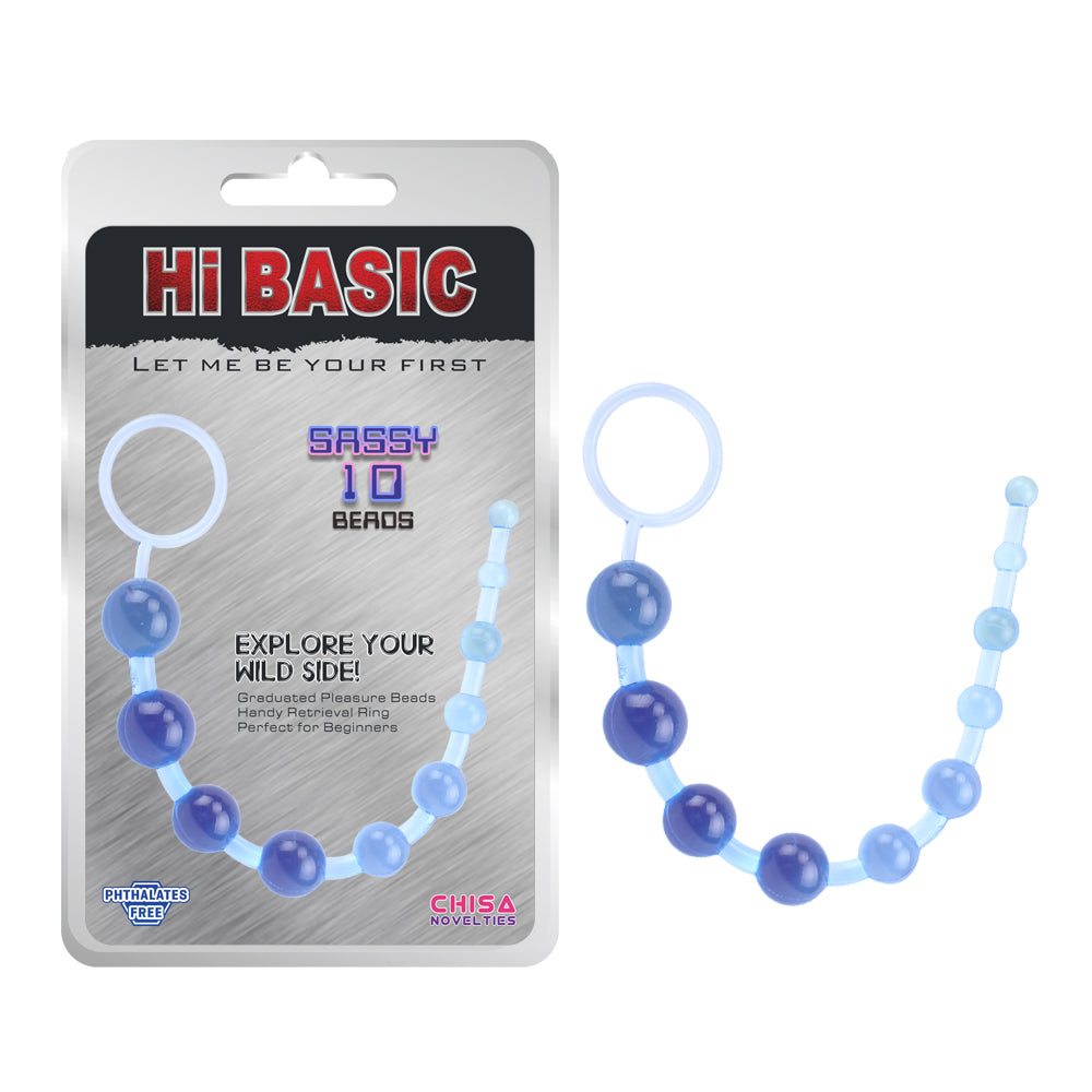 HI-BASIC SASSY ANAL BEADS SASSY 10" BEADS