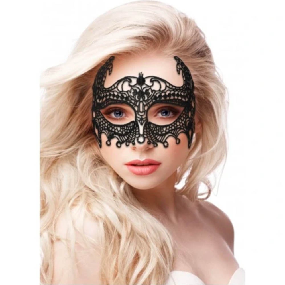 EMPRESS BLACK LACE MASK